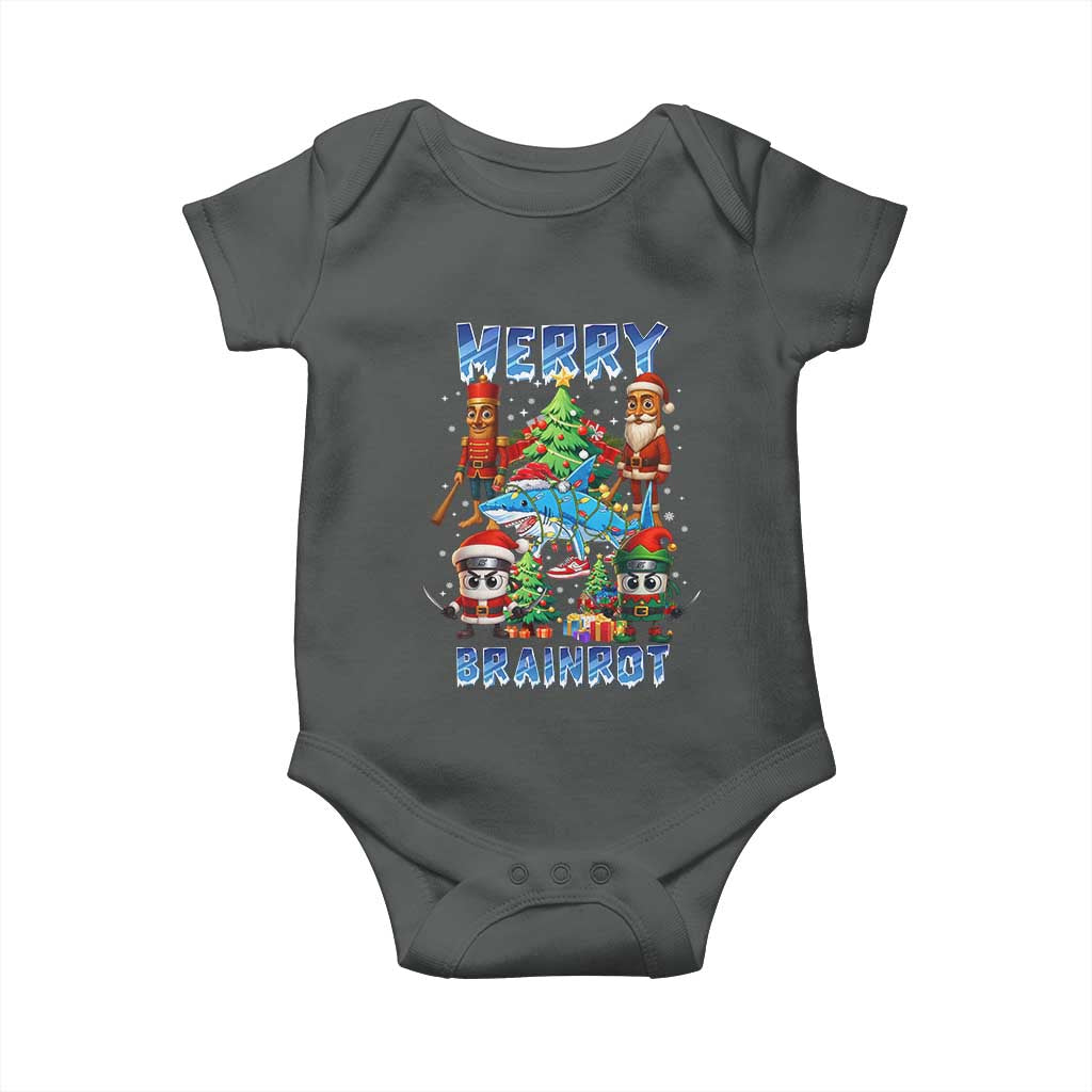 Funny Italian Brainrot Meme Christmas Baby Onesie Merry Brainrot Xmas Gen Alpha - Wonder Print Shop