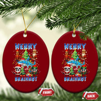 Funny Italian Brainrot Meme Christmas Ceramic Ornament Merry Brainrot Xmas Gen Alpha - Wonder Print Shop