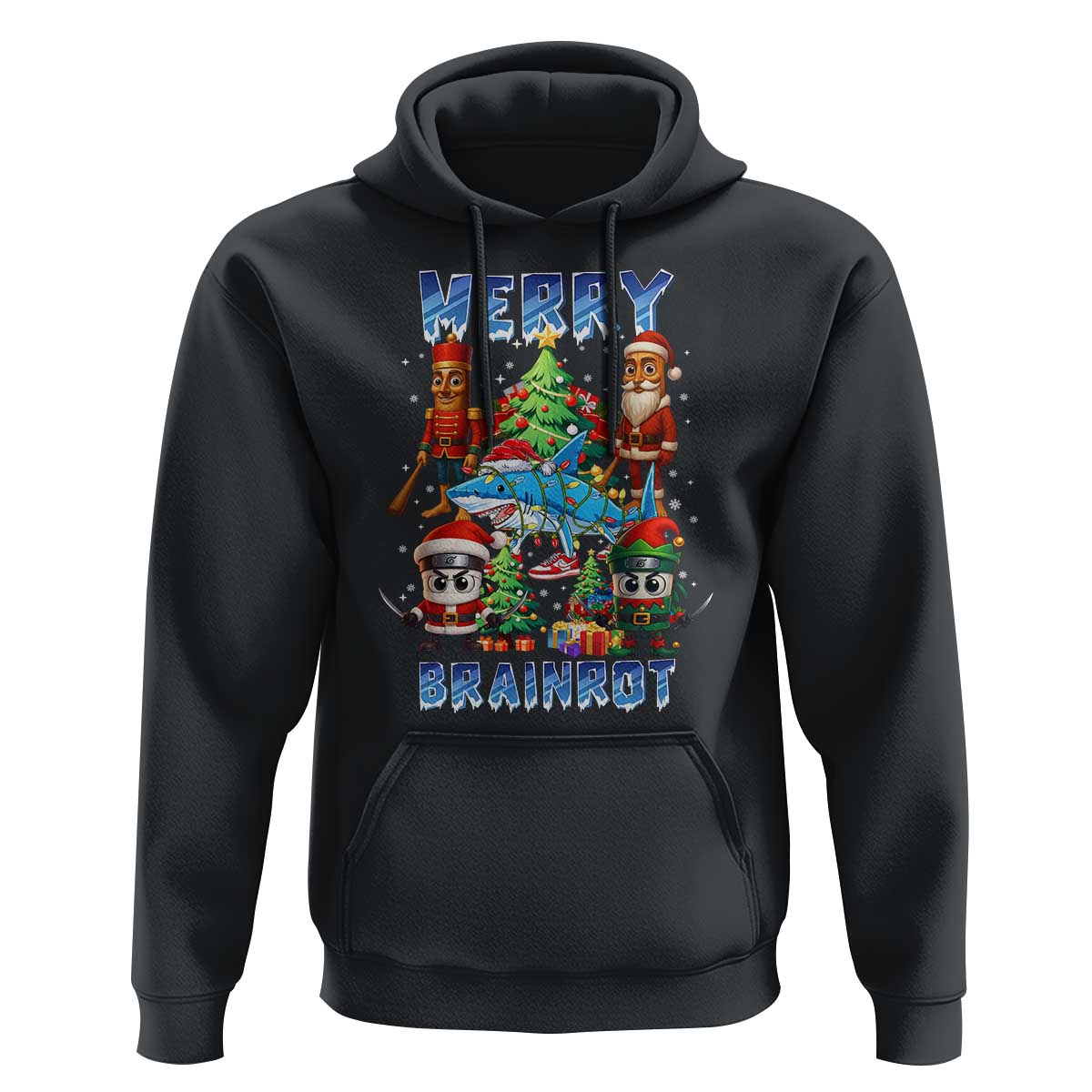 Funny Italian Brainrot Meme Christmas Hoodie Merry Brainrot Xmas Gen Alpha - Wonder Print Shop