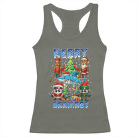 Funny Italian Brainrot Meme Christmas Racerback Tank Top Merry Brainrot Xmas Gen Alpha - Wonder Print Shop