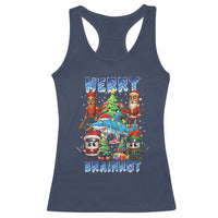 Funny Italian Brainrot Meme Christmas Racerback Tank Top Merry Brainrot Xmas Gen Alpha - Wonder Print Shop