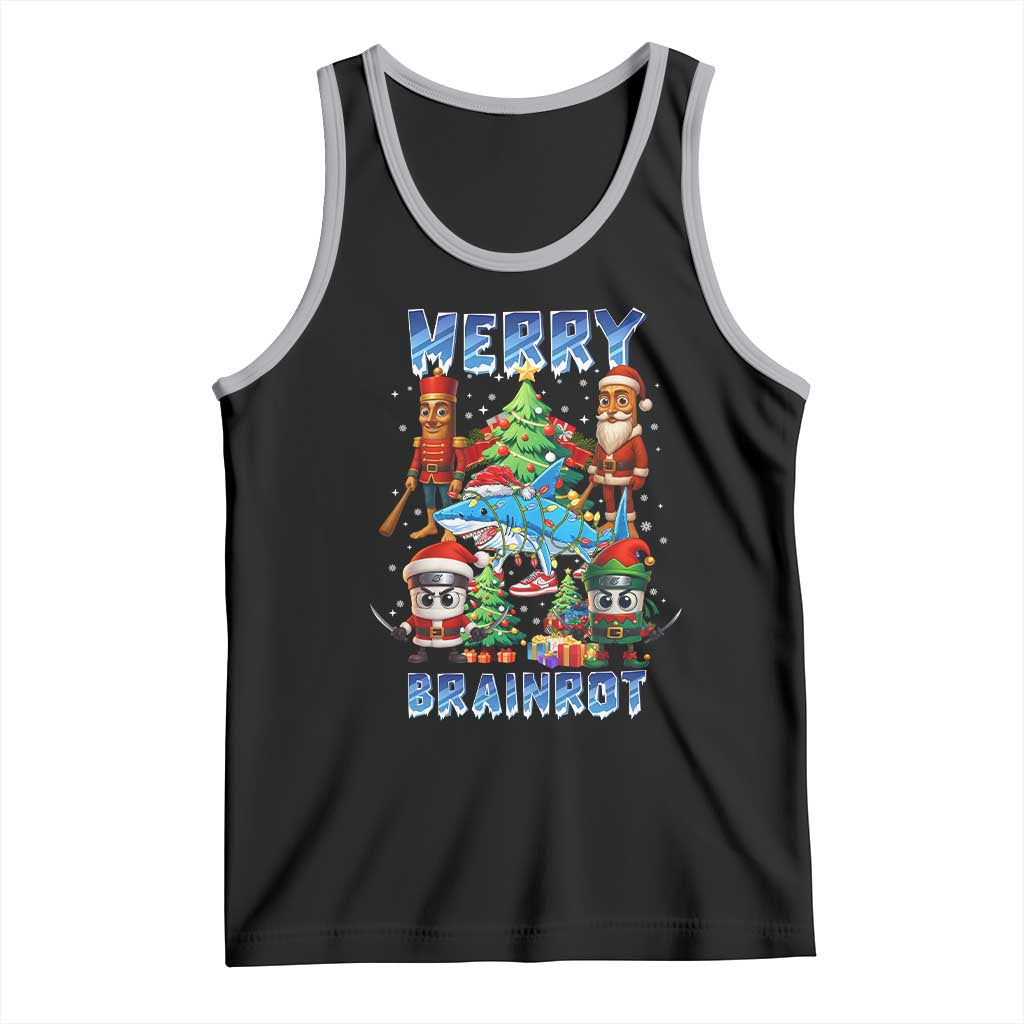 Funny Italian Brainrot Meme Christmas Tank Top Merry Brainrot Xmas Gen Alpha - Wonder Print Shop