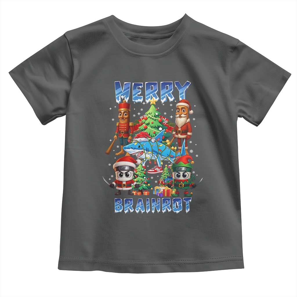 Funny Italian Brainrot Meme Christmas Toddler T Shirt Merry Brainrot Xmas Gen Alpha - Wonder Print Shop