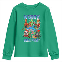 Funny Italian Brainrot Meme Christmas Youth Sweatshirt Merry Brainrot Xmas Gen Alpha - Wonder Print Shop