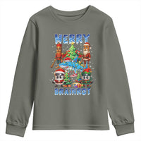 Funny Italian Brainrot Meme Christmas Youth Sweatshirt Merry Brainrot Xmas Gen Alpha - Wonder Print Shop
