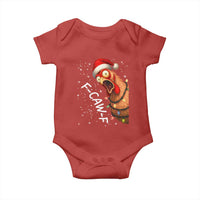 Funny F Caw F Chicken Christmas Baby Onesie Xmas Rooster Meme Santa Hat - Wonder Print Shop