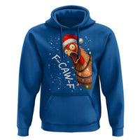 Funny F Caw F Chicken Christmas Hoodie Xmas Rooster Meme Santa Hat - Wonder Print Shop