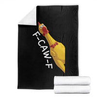 Funny F Caw F Chicken Toy Throw Blanket Poultry Humor - Wonder Print Shop