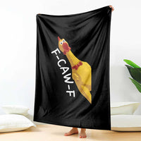 Funny F Caw F Chicken Toy Throw Blanket Poultry Humor - Wonder Print Shop