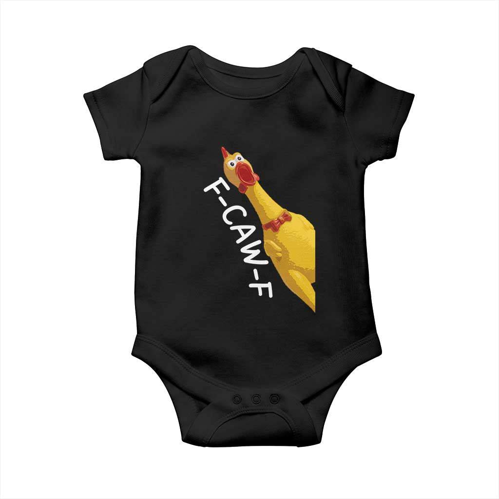 Funny F Caw F Chicken Toy Baby Onesie Poultry Humor - Wonder Print Shop