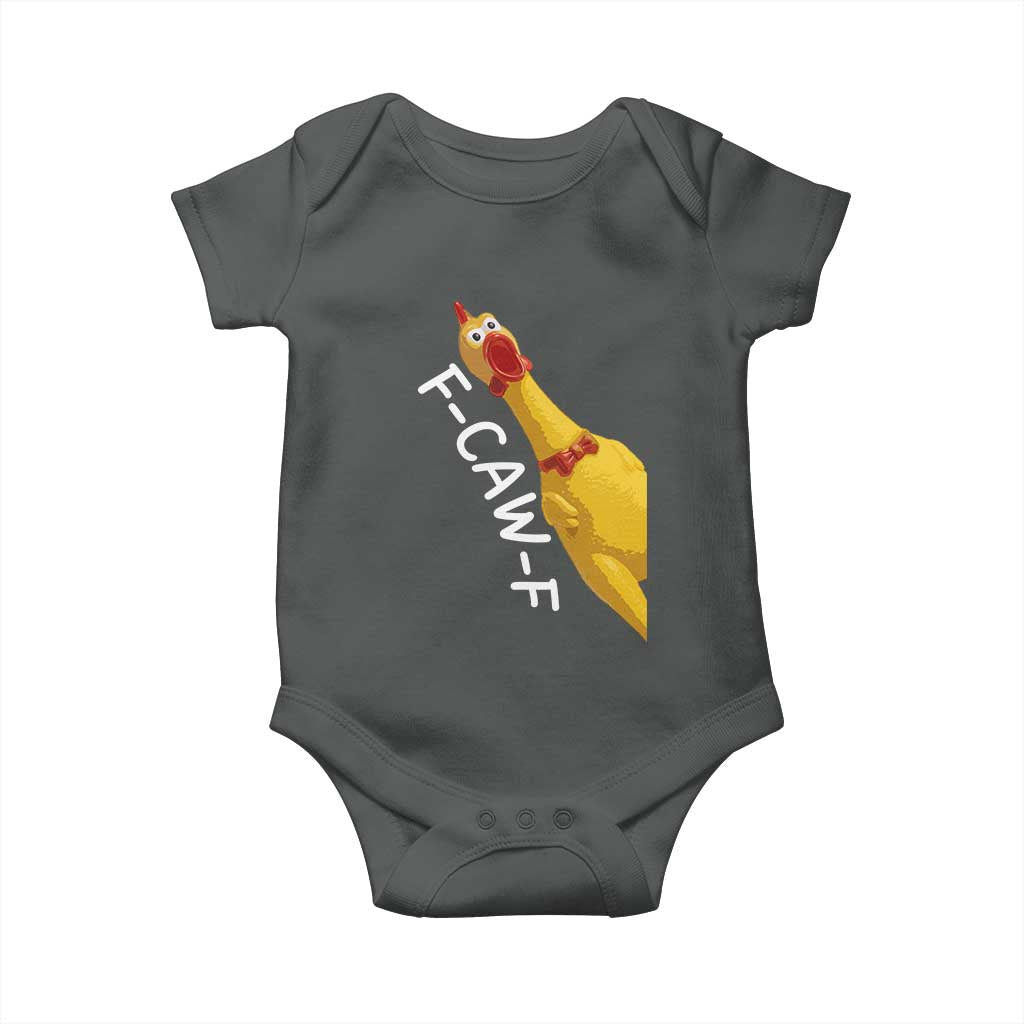 Funny F Caw F Chicken Toy Baby Onesie Poultry Humor - Wonder Print Shop