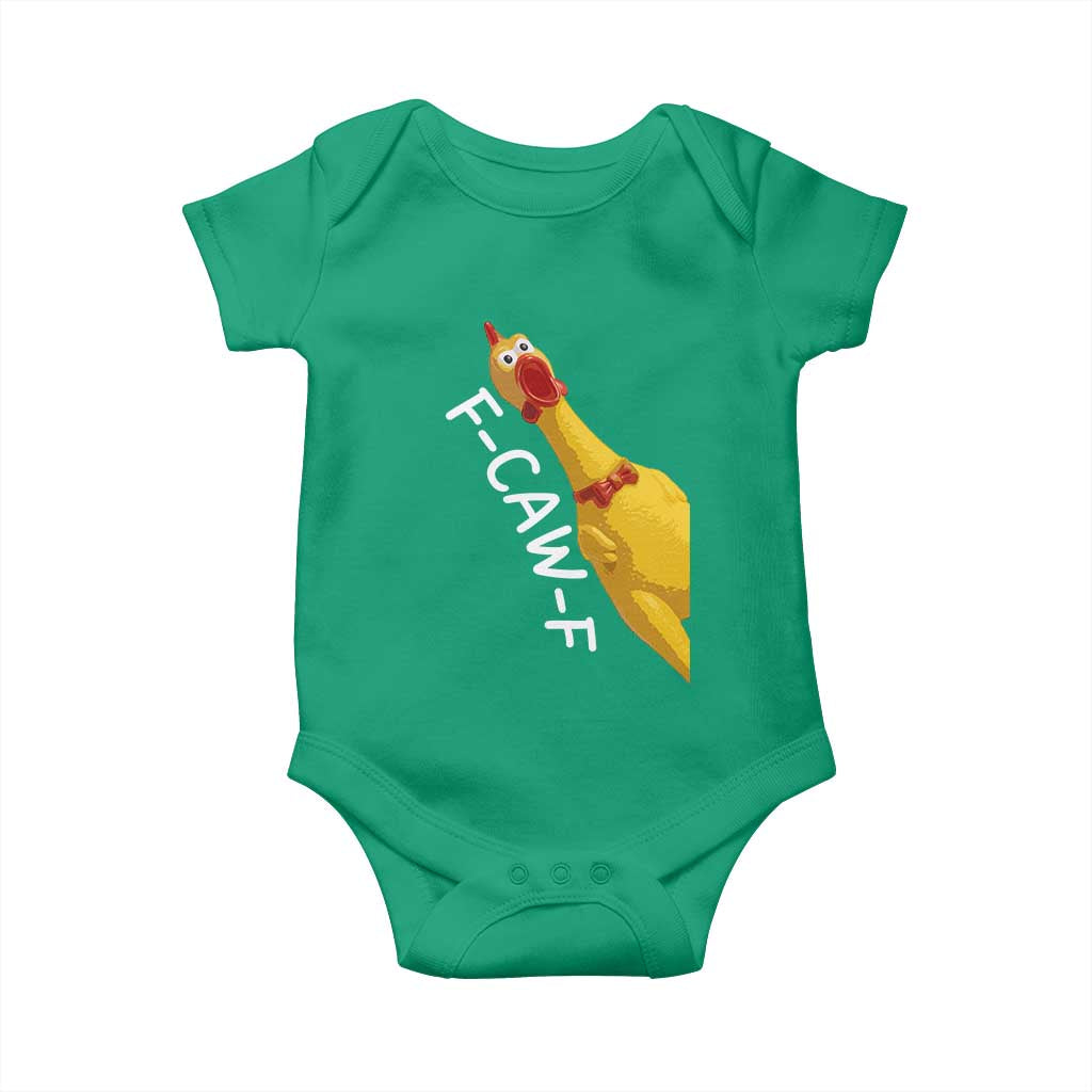Funny F Caw F Chicken Toy Baby Onesie Poultry Humor - Wonder Print Shop