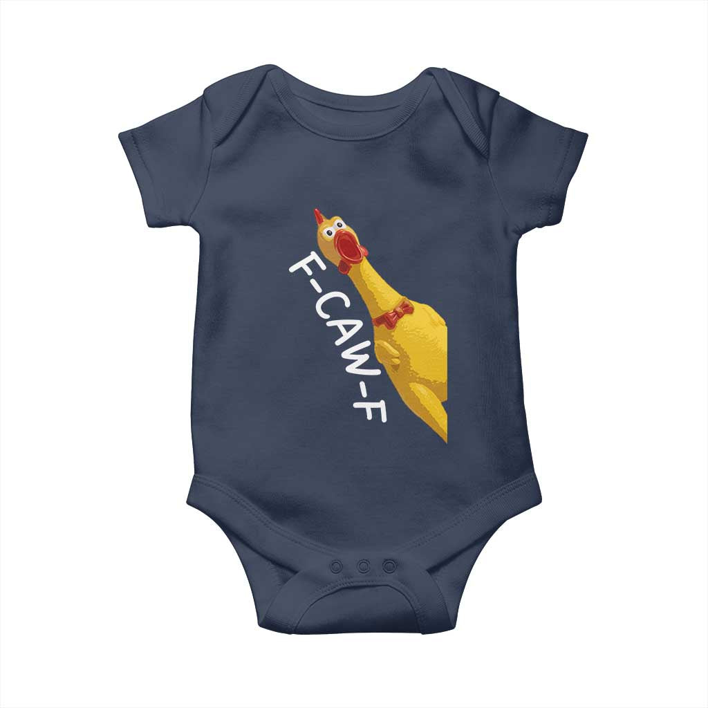 Funny F Caw F Chicken Toy Baby Onesie Poultry Humor - Wonder Print Shop