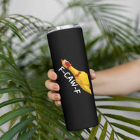 Funny F Caw F Chicken Toy Skinny Tumbler Poultry Humor - Wonder Print Shop