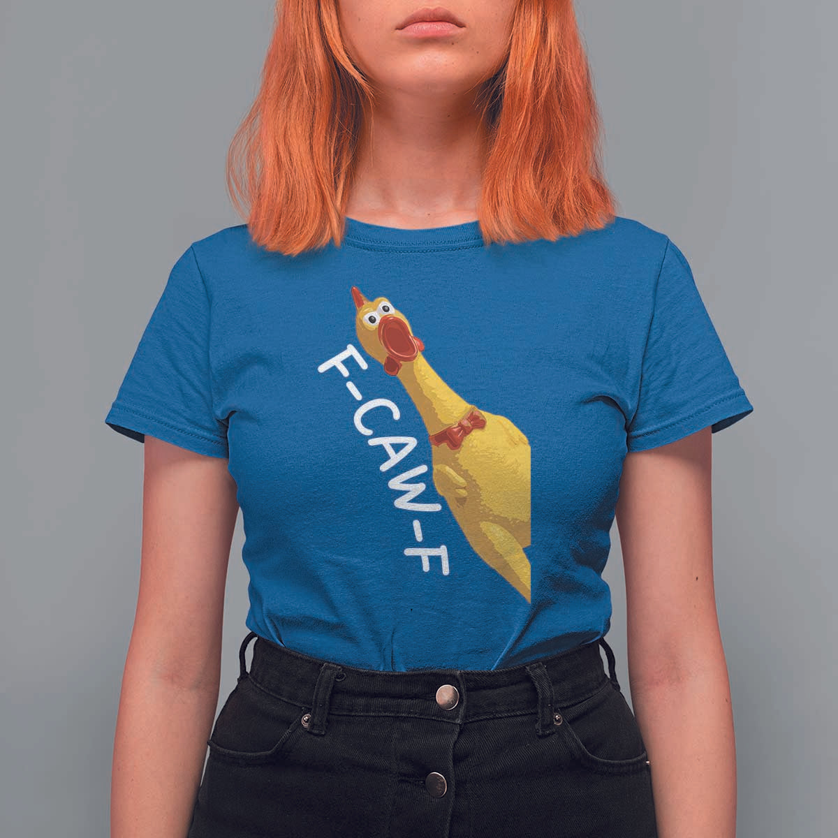 Funny F Caw F Chicken Toy T Shirt For Women Poultry Humor - Wonder Print Shop