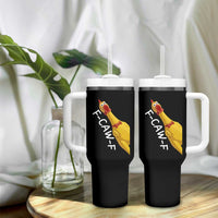 Funny F Caw F Chicken Toy Tumbler With Handle Poultry Humor - Wonder Print Shop