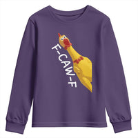 Funny F Caw F Chicken Toy Youth Sweatshirt Poultry Humor - Wonder Print Shop