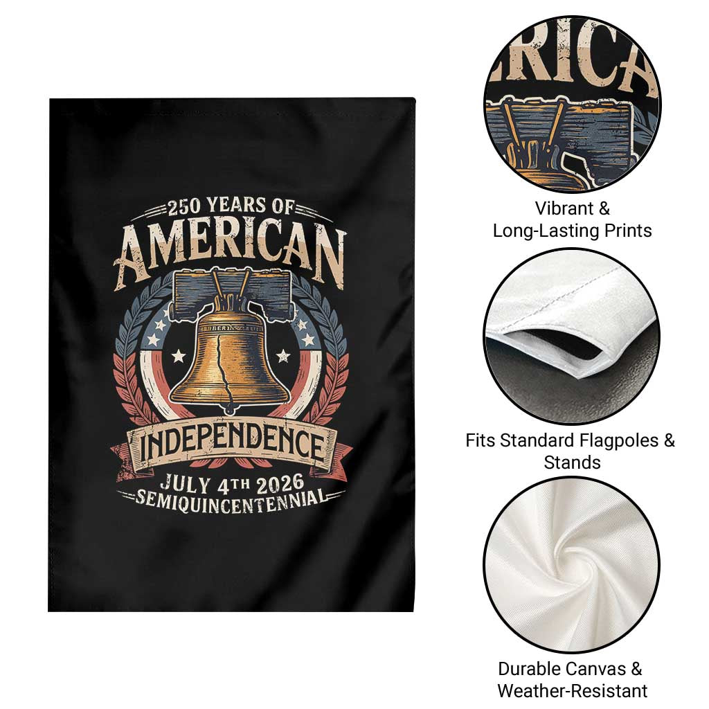 250 years Of America Independence Garden Flag 250th American Anniversary Liberty Bell - Wonder Print Shop