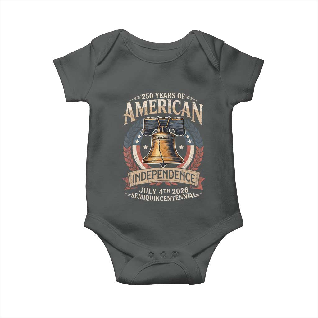 250 years Of America Independence Baby Onesie 250th American Anniversary Liberty Bell - Wonder Print Shop