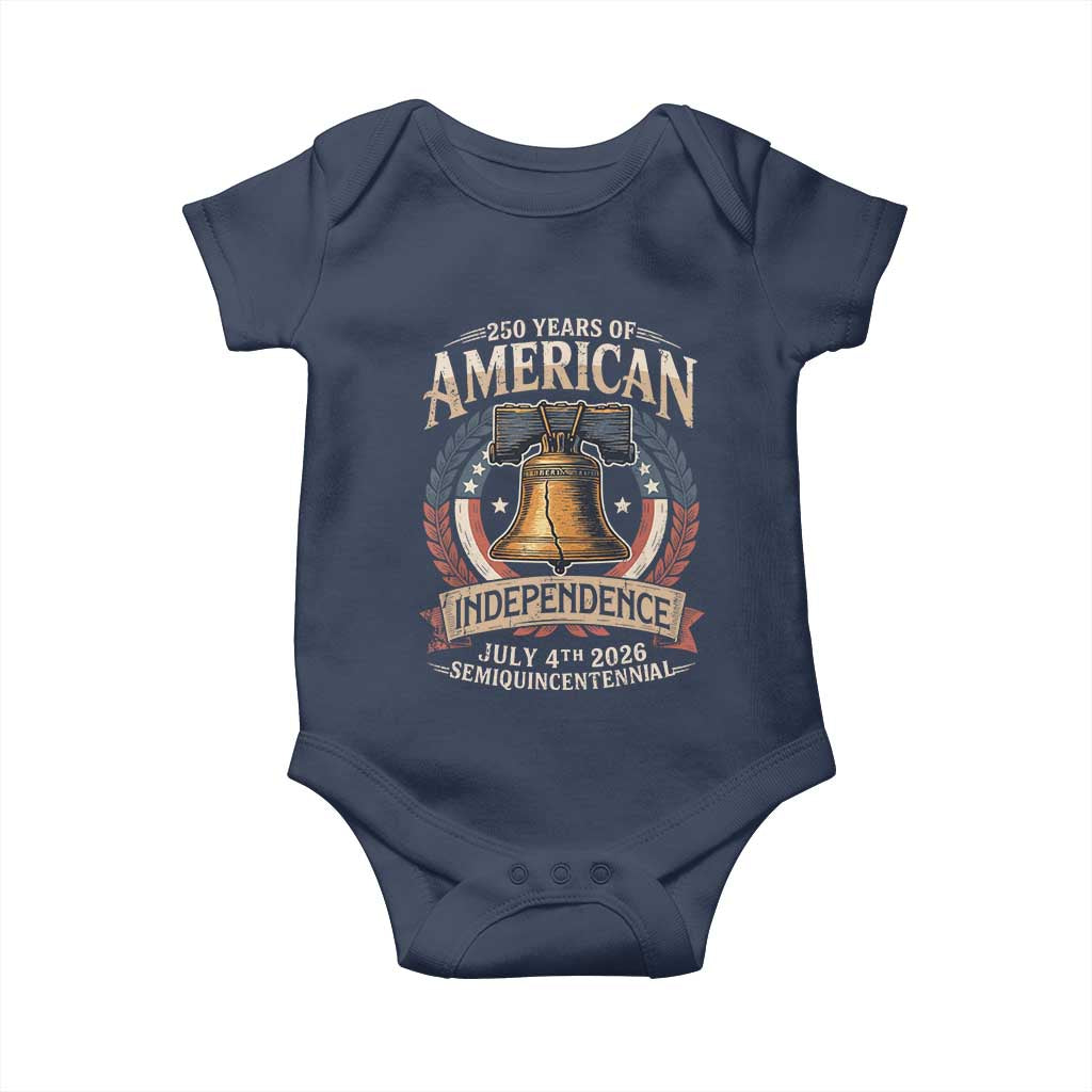 250 years Of America Independence Baby Onesie 250th American Anniversary Liberty Bell - Wonder Print Shop