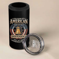250 years Of America Independence 4 in 1 Can Cooler Tumbler 250th American Anniversary Liberty Bell - Wonder Print Shop