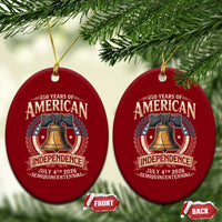 250 years Of America Independence Ceramic Ornament 250th American Anniversary Liberty Bell - Wonder Print Shop