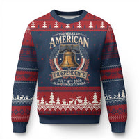 250 years Of America Independence Ugly Christmas Sweater 250th American Anniversary Liberty Bell - Wonder Print Shop