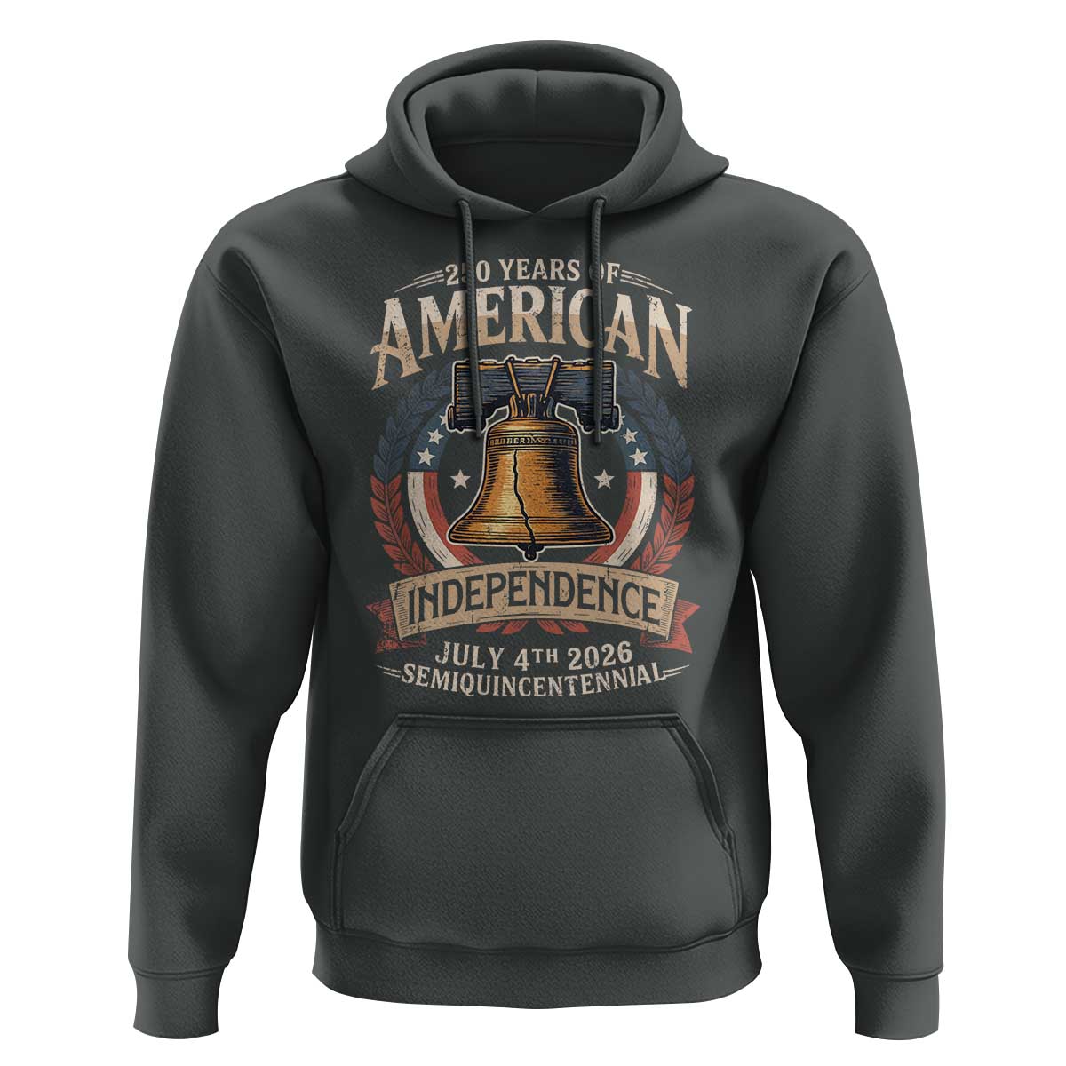250 years Of America Independence Hoodie 250th American Anniversary Liberty Bell - Wonder Print Shop