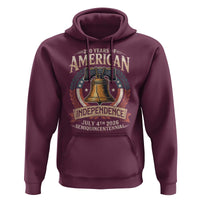 250 years Of America Independence Hoodie 250th American Anniversary Liberty Bell - Wonder Print Shop