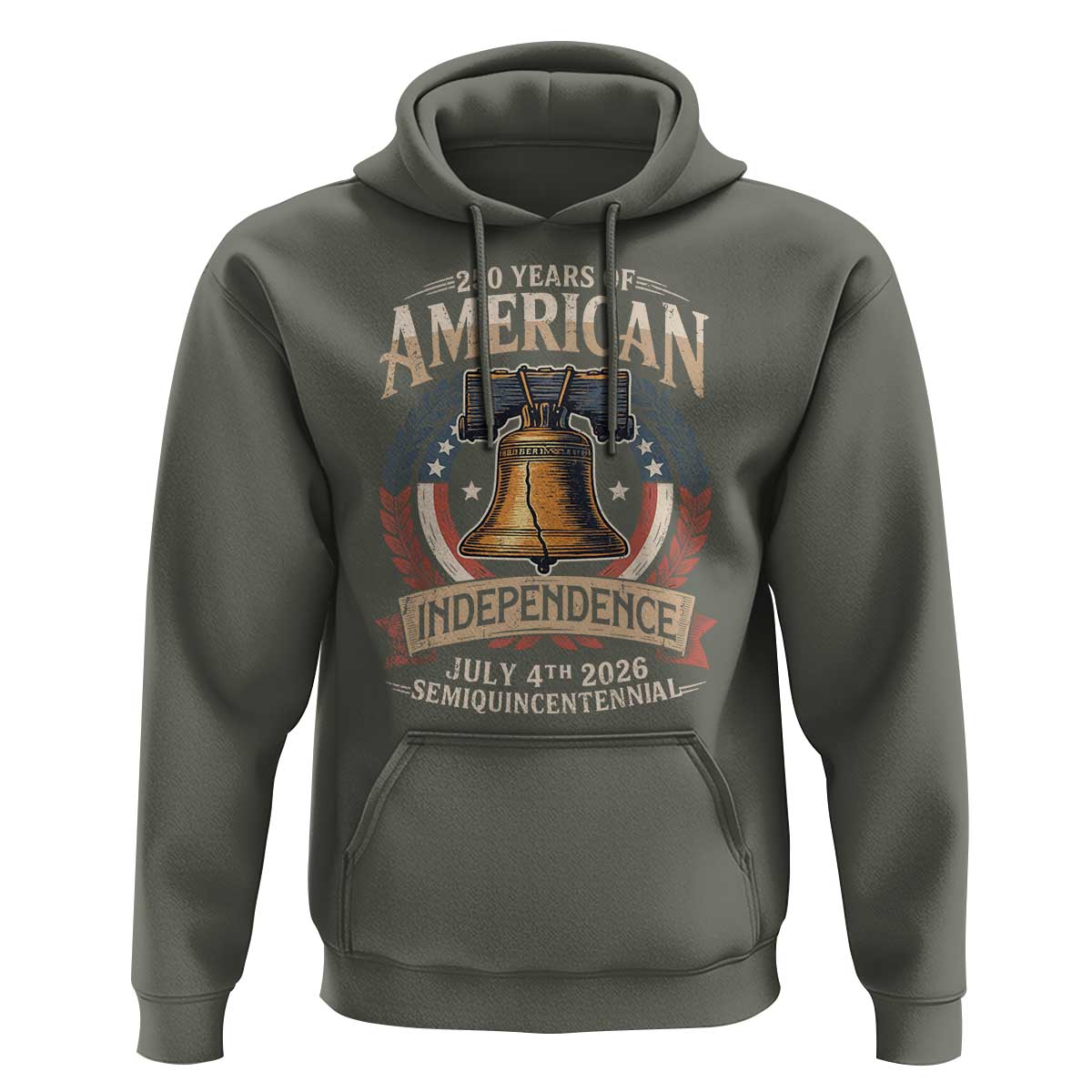 250 years Of America Independence Hoodie 250th American Anniversary Liberty Bell - Wonder Print Shop