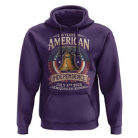 250 years Of America Independence Hoodie 250th American Anniversary Liberty Bell - Wonder Print Shop