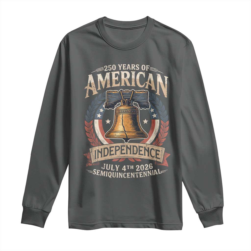 250 years Of America Independence Long Sleeve Shirt 250th American Anniversary Liberty Bell - Wonder Print Shop