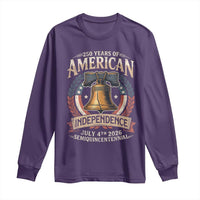 250 years Of America Independence Long Sleeve Shirt 250th American Anniversary Liberty Bell - Wonder Print Shop