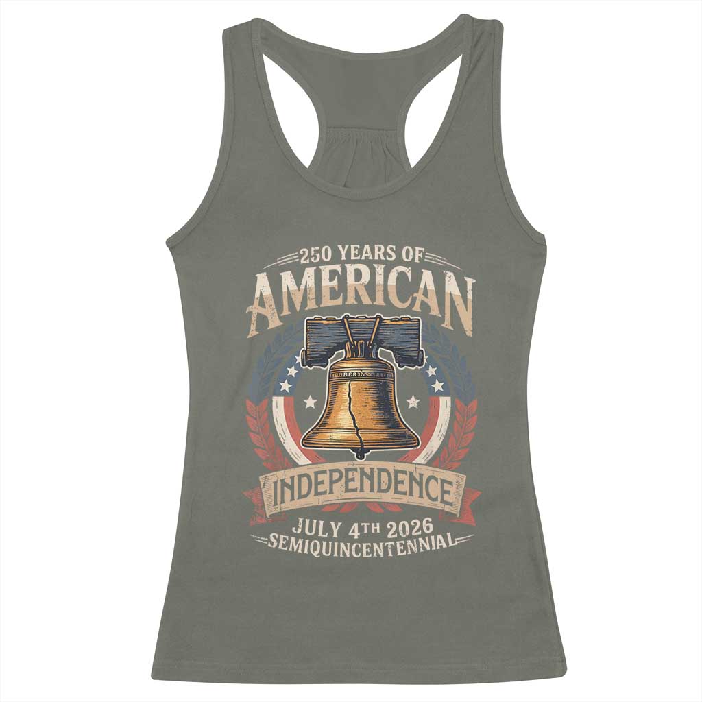 250 years Of America Independence Racerback Tank Top 250th American Anniversary Liberty Bell - Wonder Print Shop
