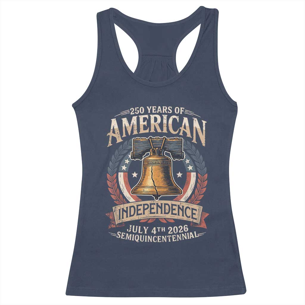 250 years Of America Independence Racerback Tank Top 250th American Anniversary Liberty Bell - Wonder Print Shop