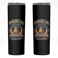 250 years Of America Independence Skinny Tumbler 250th American Anniversary Liberty Bell - Wonder Print Shop