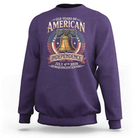 250 years Of America Independence Sweatshirt 250th American Anniversary Liberty Bell - Wonder Print Shop
