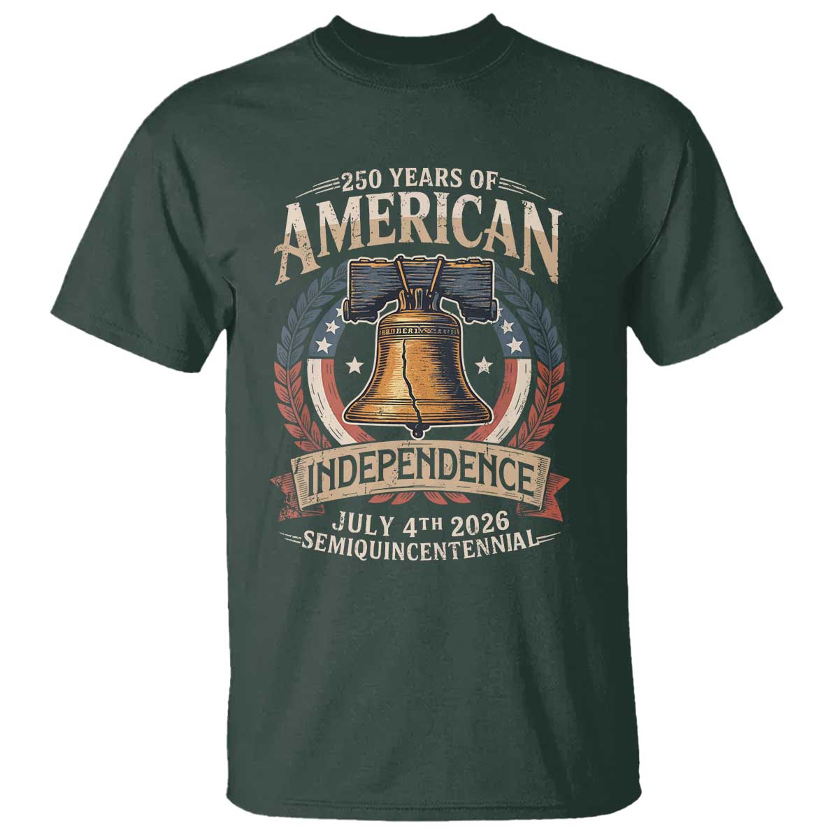 250 years Of America Independence T Shirt 250th American Anniversary Liberty Bell - Wonder Print Shop