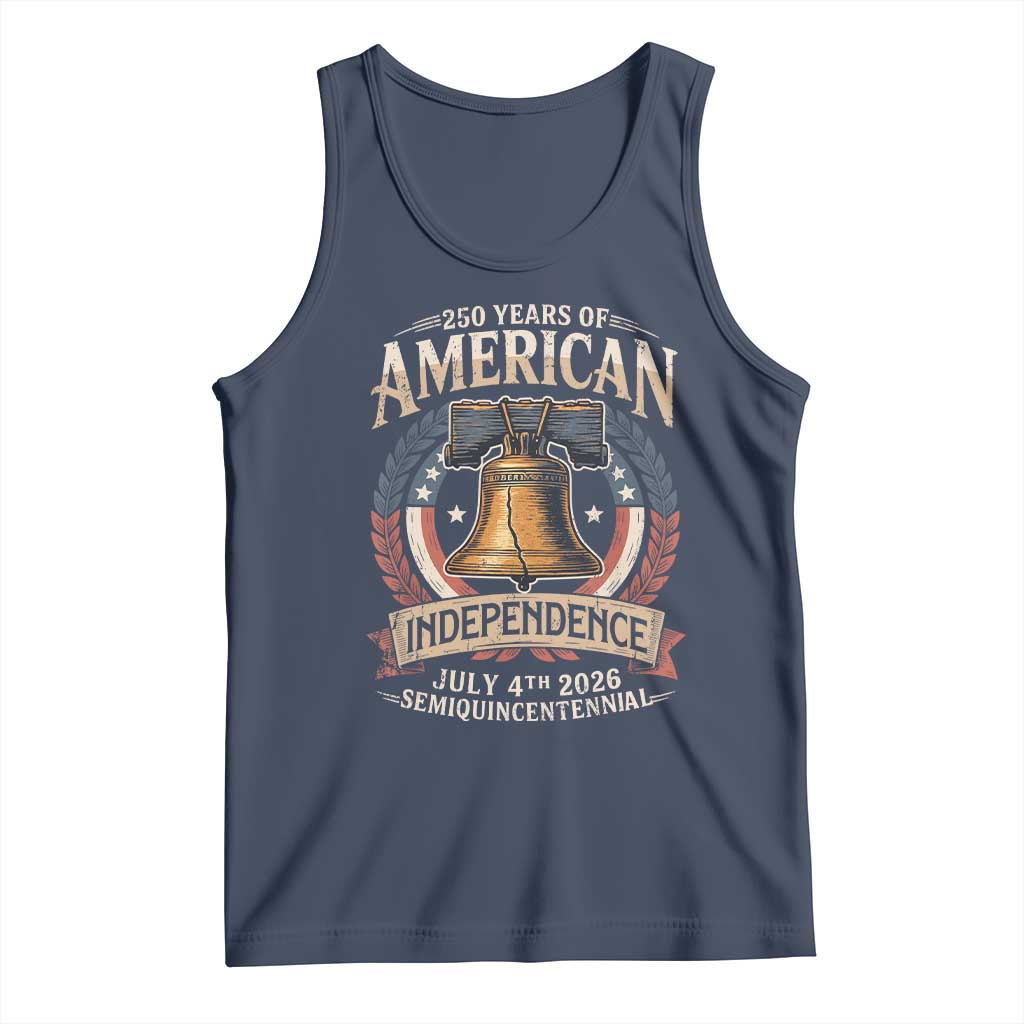 250 years Of America Independence Tank Top 250th American Anniversary Liberty Bell - Wonder Print Shop