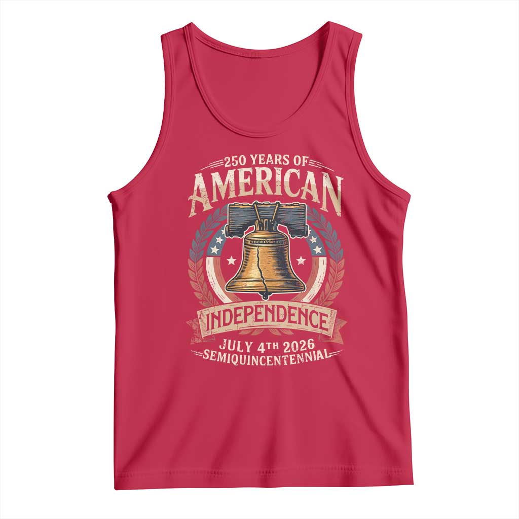 250 years Of America Independence Tank Top 250th American Anniversary Liberty Bell - Wonder Print Shop