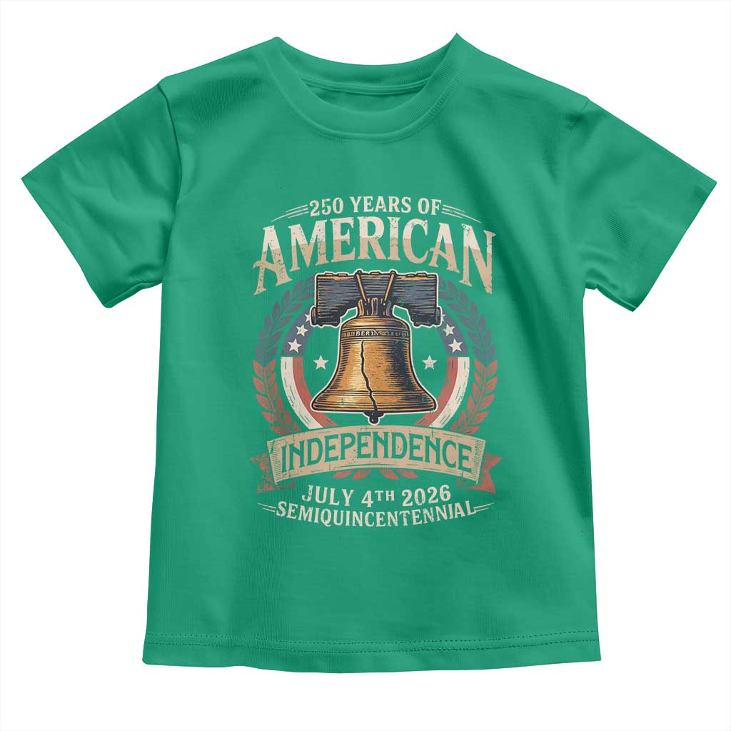 250 years Of America Independence Toddler T Shirt 250th American Anniversary Liberty Bell - Wonder Print Shop