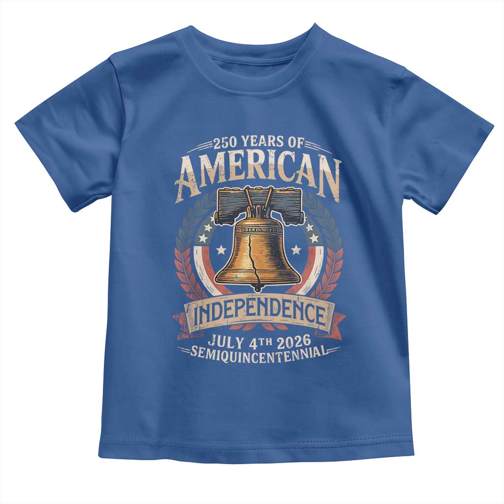 250 years Of America Independence Toddler T Shirt 250th American Anniversary Liberty Bell - Wonder Print Shop