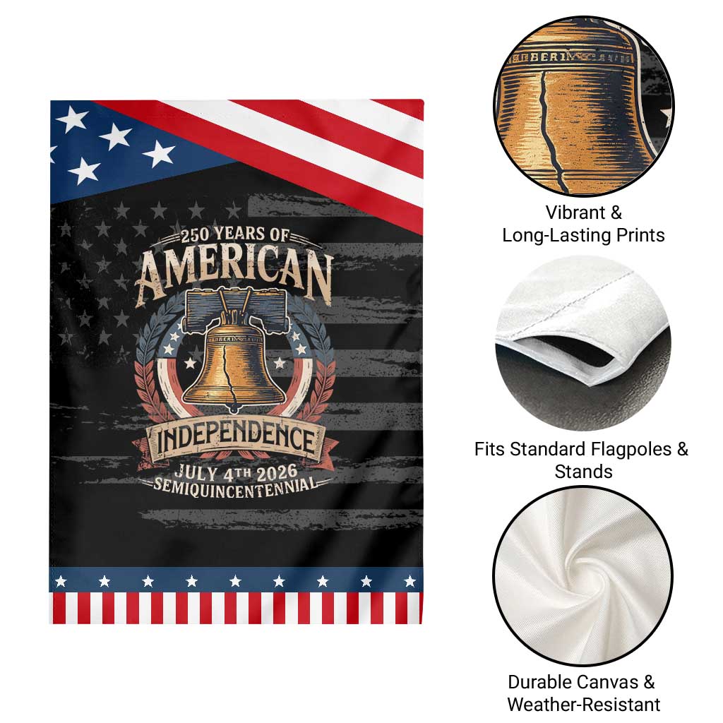 250 years Of America Independence Garden Flag 250th American Anniversary Liberty Bell
