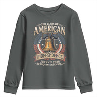 250 years Of America Independence Youth Sweatshirt 250th American Anniversary Liberty Bell - Wonder Print Shop