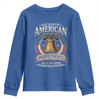 250 years Of America Independence Youth Sweatshirt 250th American Anniversary Liberty Bell - Wonder Print Shop