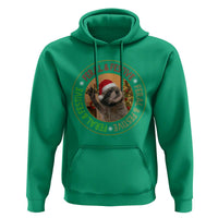 Funny Christmas Pedro The Racoon Hoodie Feral And Festive Xmas Santa Trash Panda - Wonder Print Shop