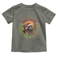 Funny Christmas Pedro The Racoon Toddler T Shirt Feral And Festive Xmas Santa Trash Panda - Wonder Print Shop