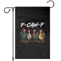 Funny F Caw F Chicken Christmas Garden Flag Xmas Rooster Meme Poultry Farm - Wonder Print Shop