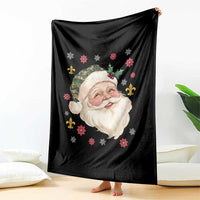 Funny Christmas Cajun Louisiana Santa Papa Noel Throw Blanket - Wonder Print Shop