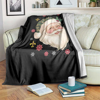 Funny Christmas Cajun Louisiana Santa Papa Noel Throw Blanket - Wonder Print Shop